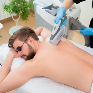 Laser Hair Removal 15 Man shaving his back